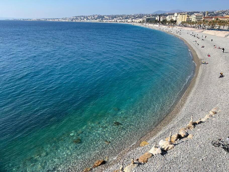 Bd Grosso Apt 4 Prs, 300M Plage, Clim, Parking Ницца Экстерьер фото